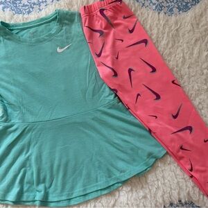 Girls Nike Matching Athletic Set
